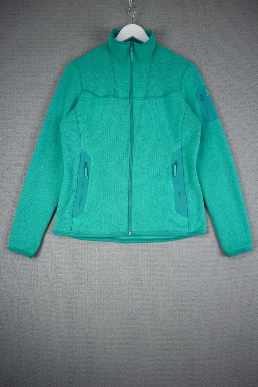 Arc'teryx Women's M Covert Cardigan Green Full Zip Fleece Jacket Outdoor Gorpcor